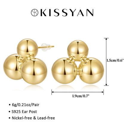 Gold Beaded Hoop Earrings
