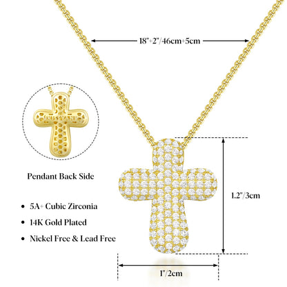 Bubble Cross Necklace