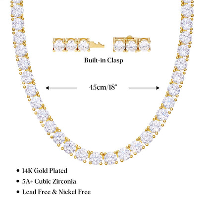 Tennis Rhinestone Necklaces