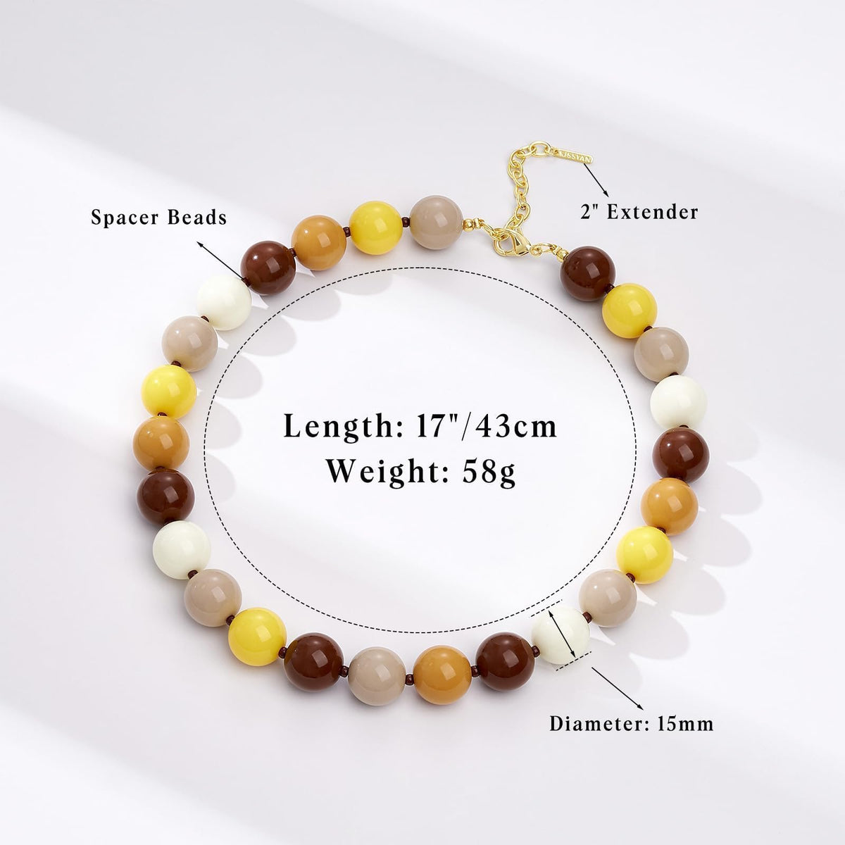 Resin Beaded Necklaces
