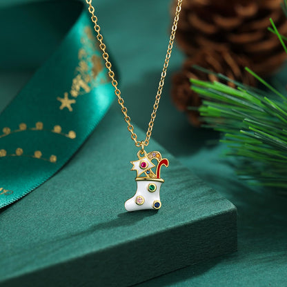 Christmas Bow Choker