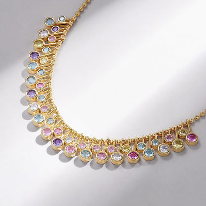 Cubic Zirconia Charm Necklace