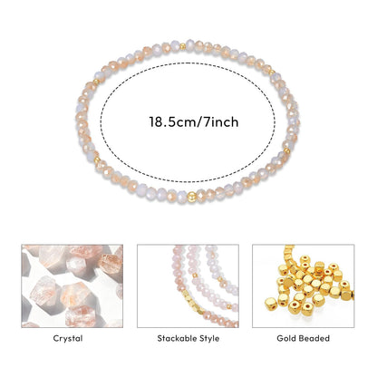Stackable Crystal Beaded Bracelets