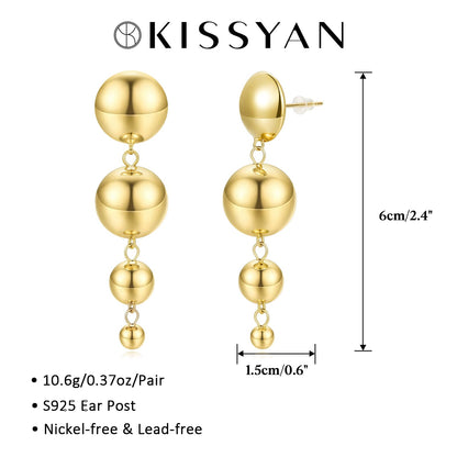 Gold Ball Earrings