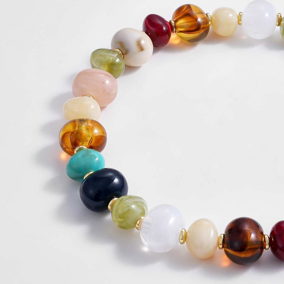 Chunky Translucent Resin Beaded Necklaces