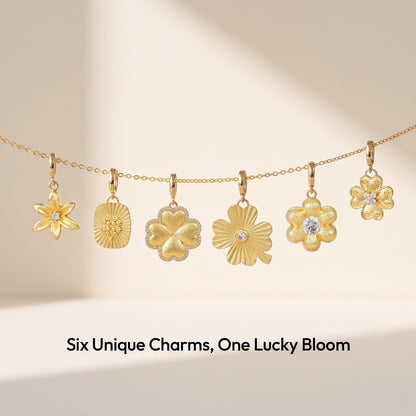 Gold Plated Four Leaf Clover Charm