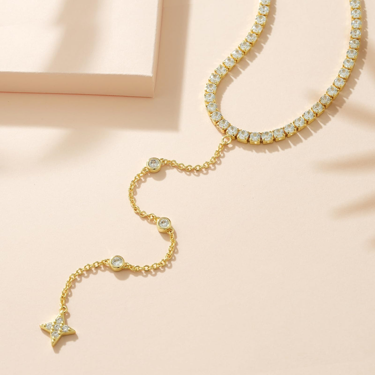 Gold Lariat Necklace