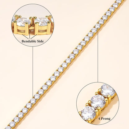 Tennis Rhinestone Necklaces