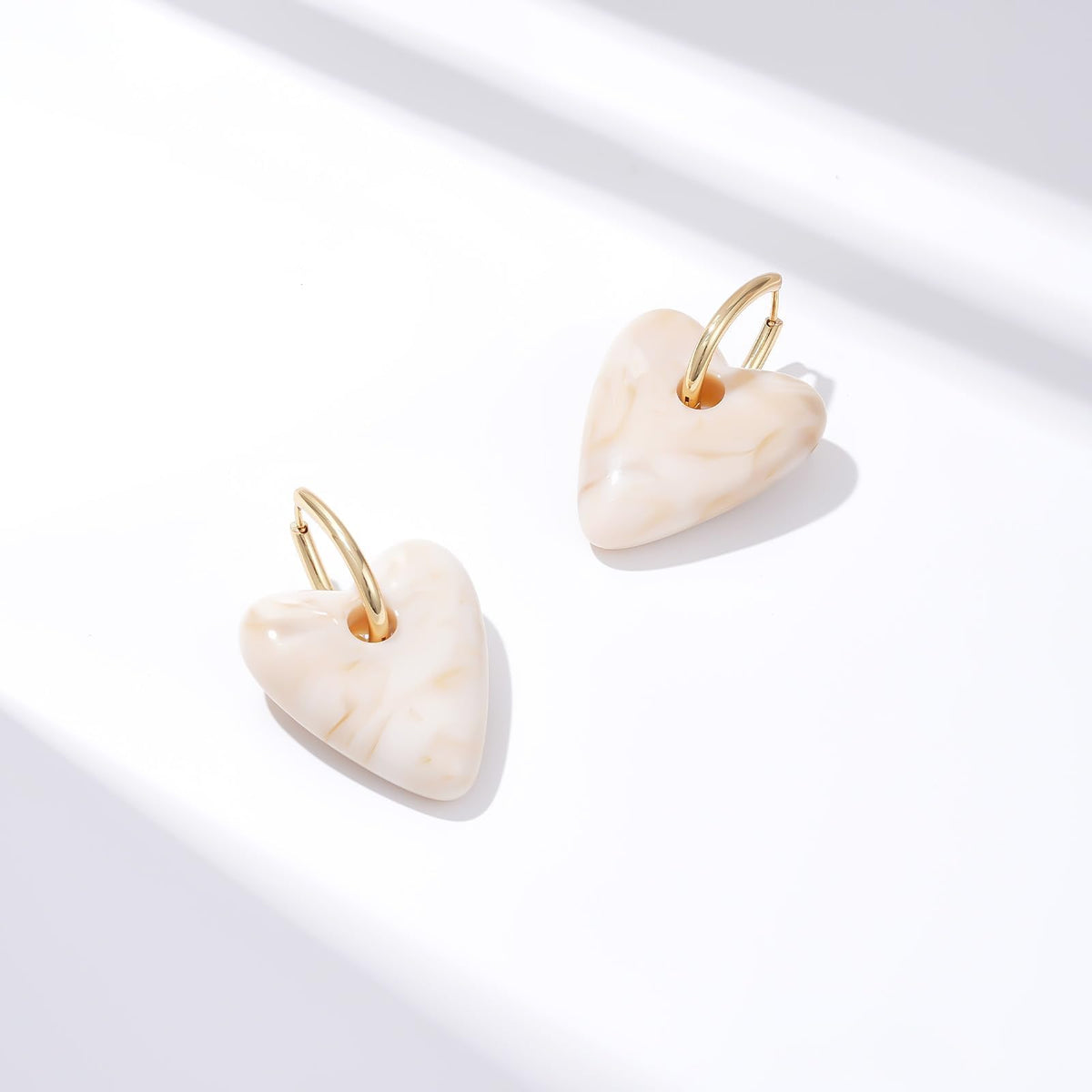 Resin Heart Earrings