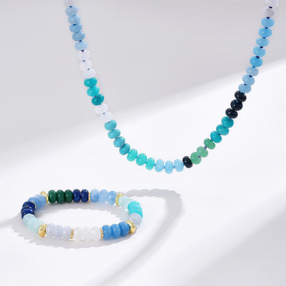 Beaded Necklace and Bracelet Set