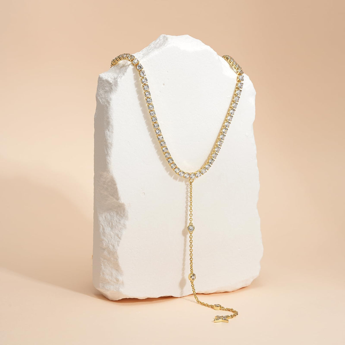 Gold Lariat Necklace