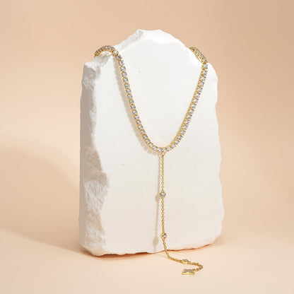 Gold Lariat Necklace