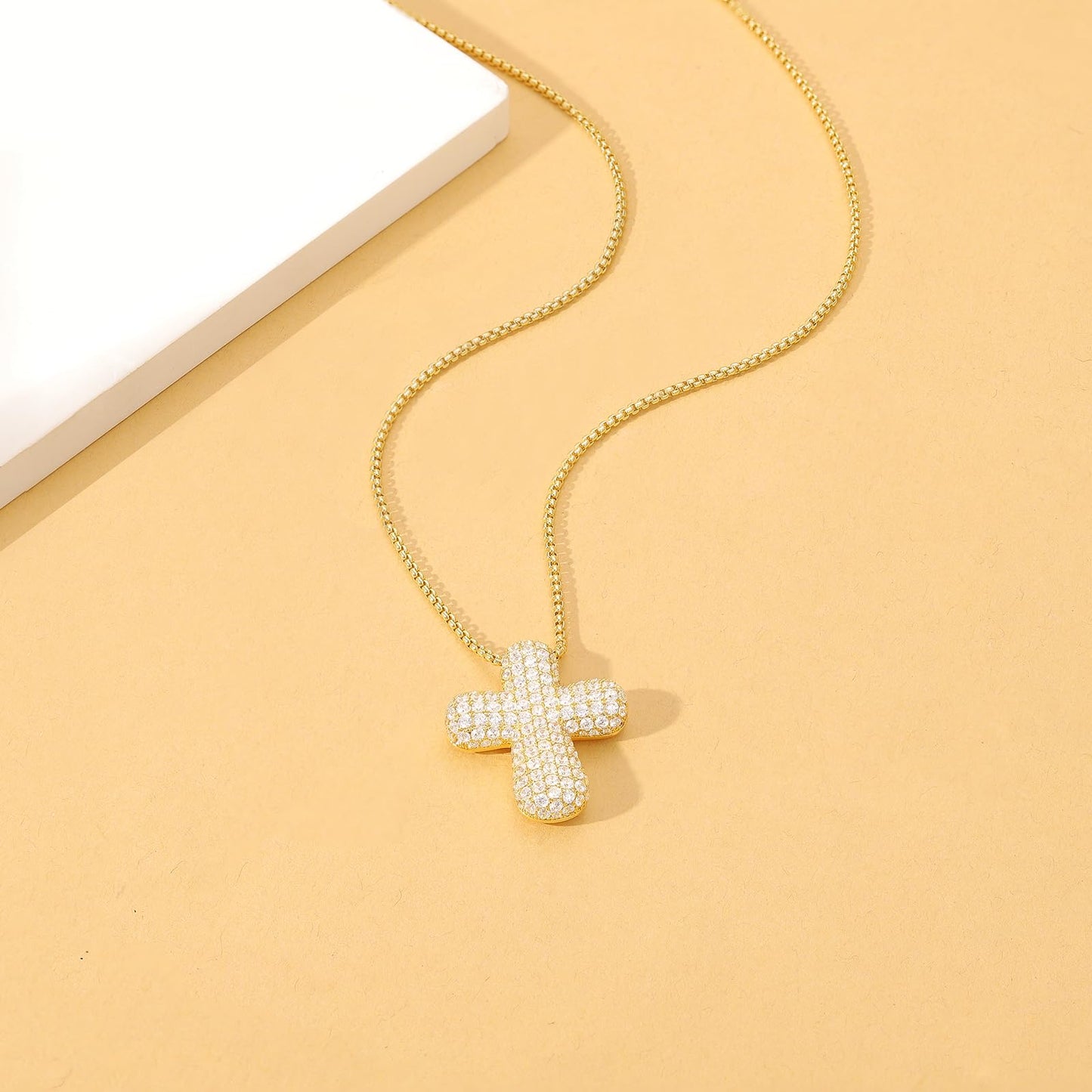 Bubble Cross Necklace