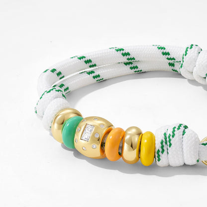 Initial Rope Bracelet with Removable Letter Charm