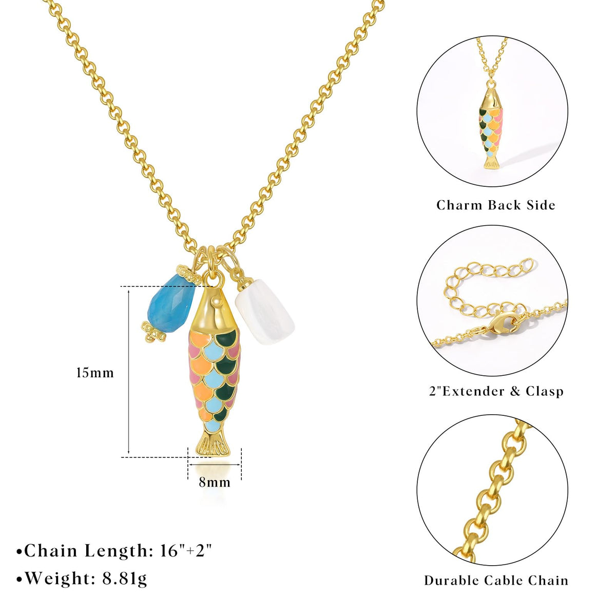 Fish Pendant Necklace