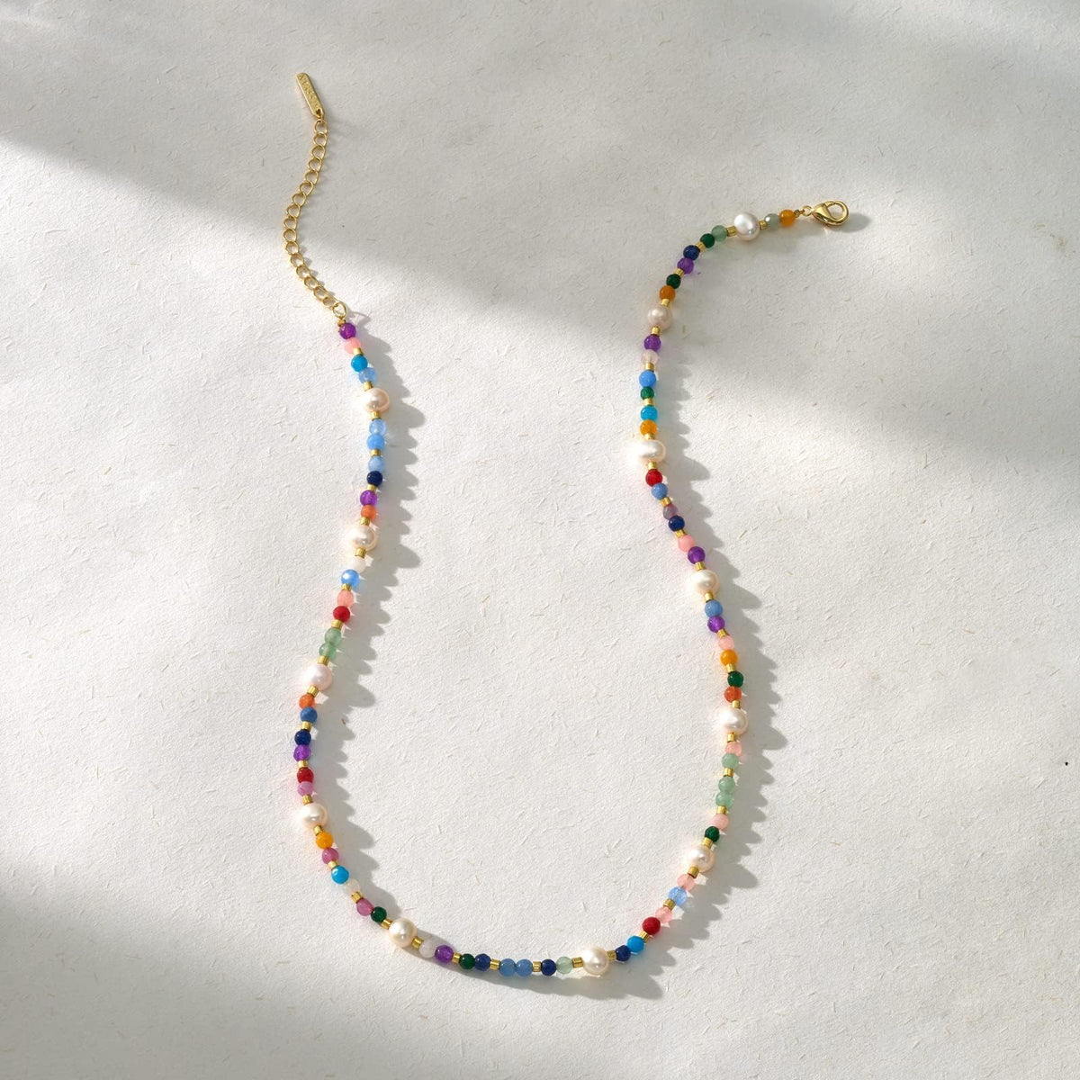 Colorful Beaded Choker Necklace