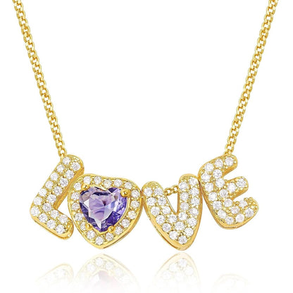 Mom Necklace with Birthstone