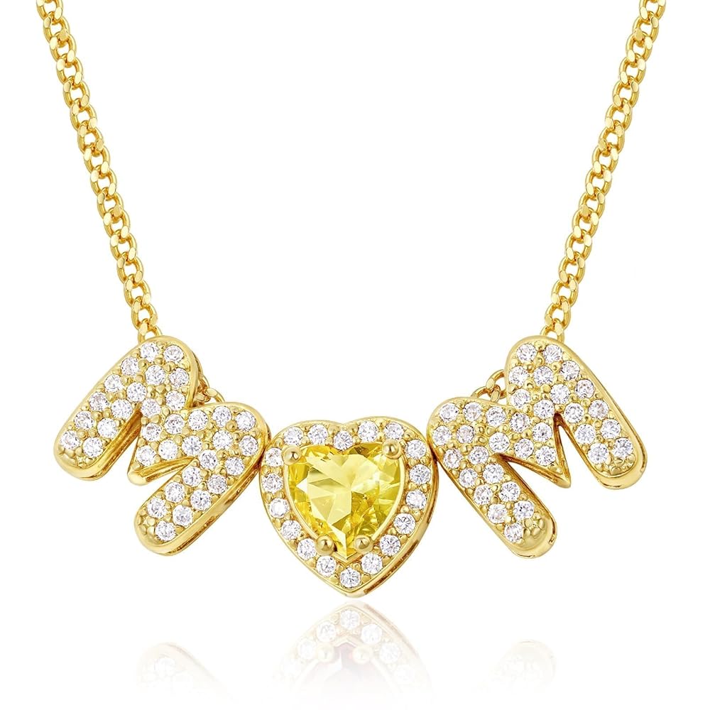 Mom Necklace with Birthstone