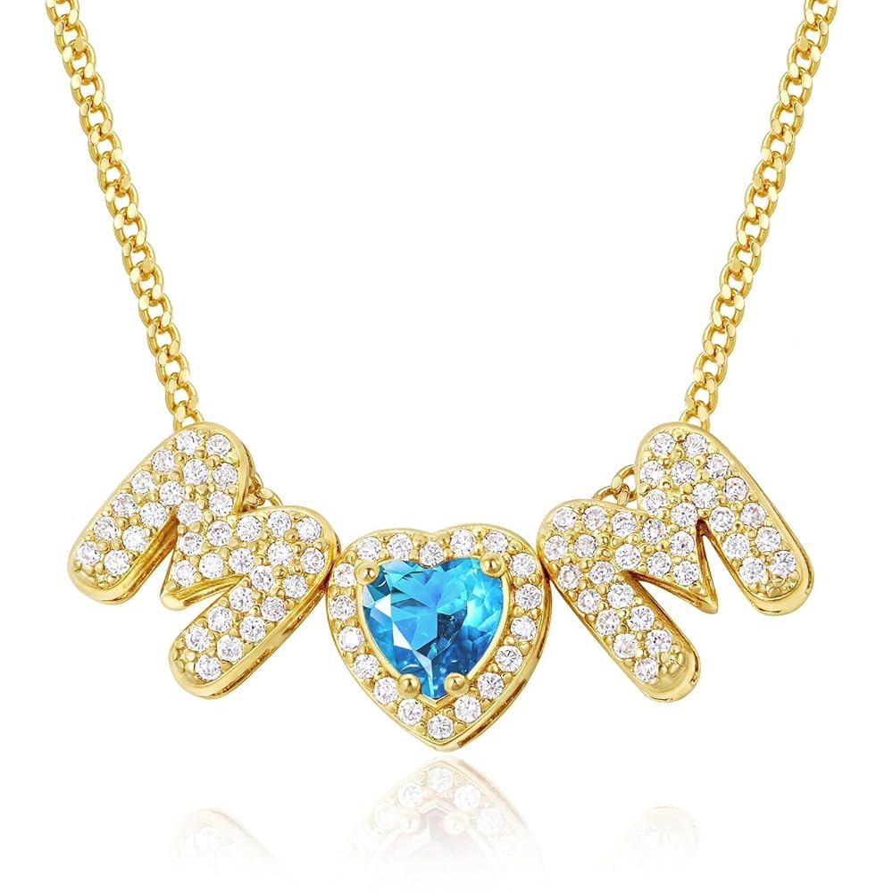Mom Necklace with Birthstone