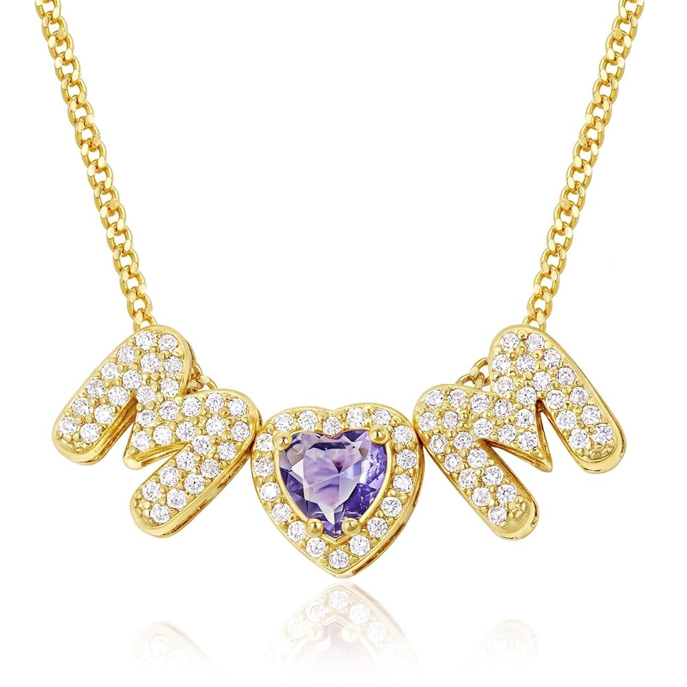 Mom Necklace with Birthstone