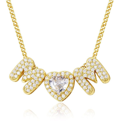 Mom Necklace with Birthstone