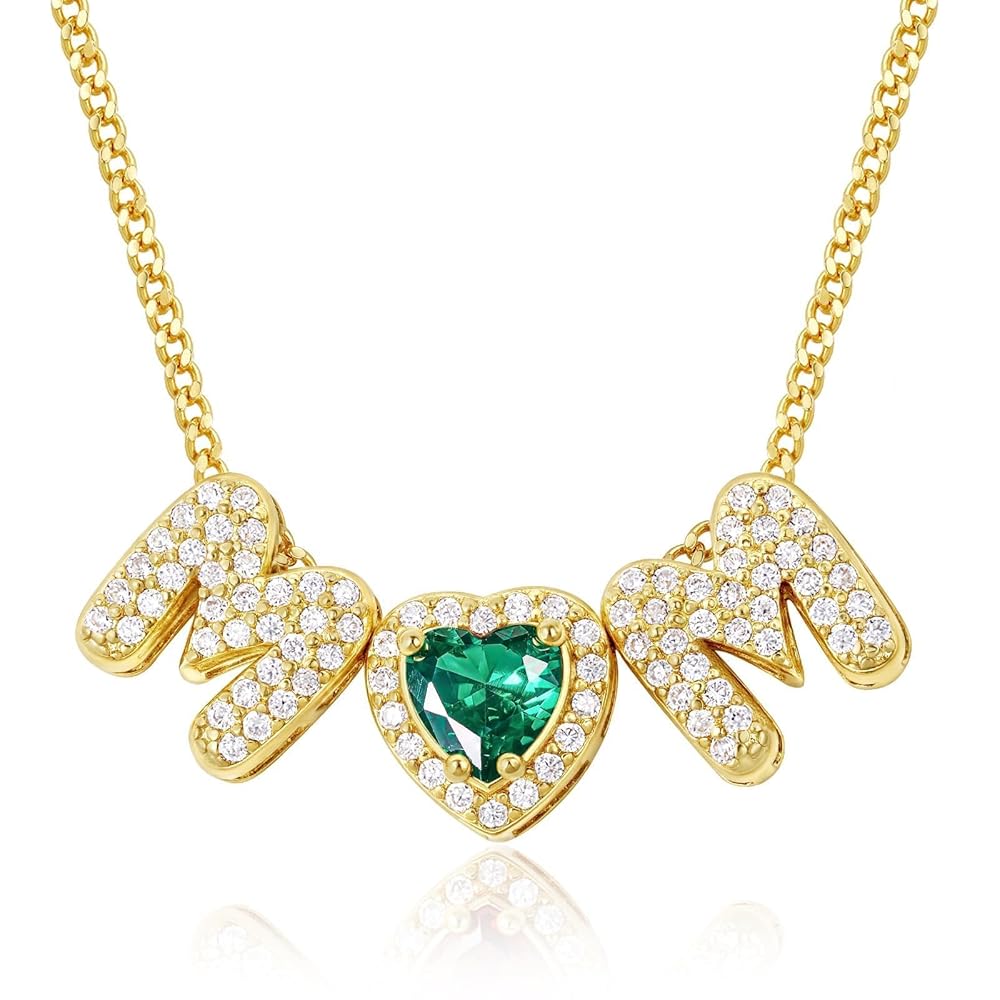 Mom Necklace with Birthstone