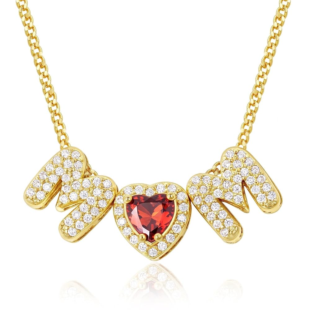 Mom Necklace with Birthstone