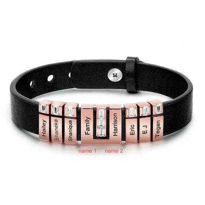 Men's Copper Bracelet with Custom Name