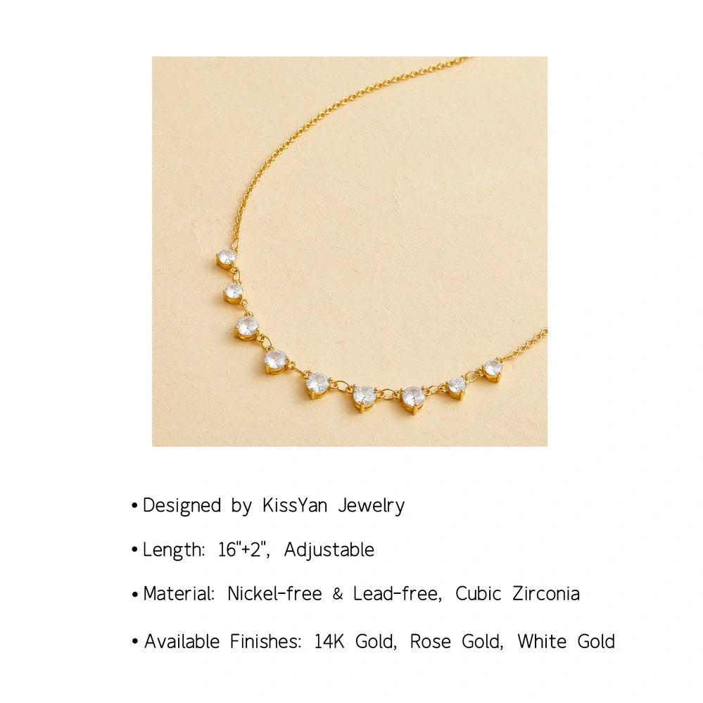 Elegance personified with the 9 Choker Necklace