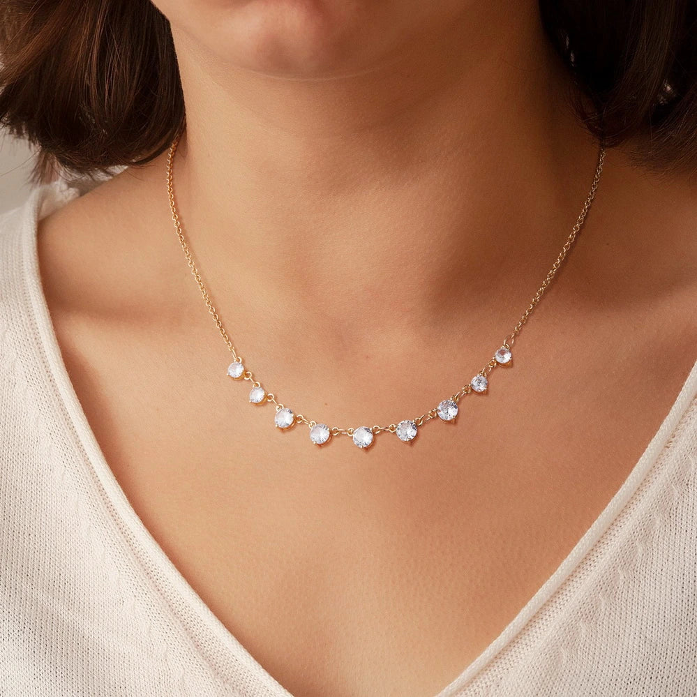 Close-up of the Station Chain Necklace