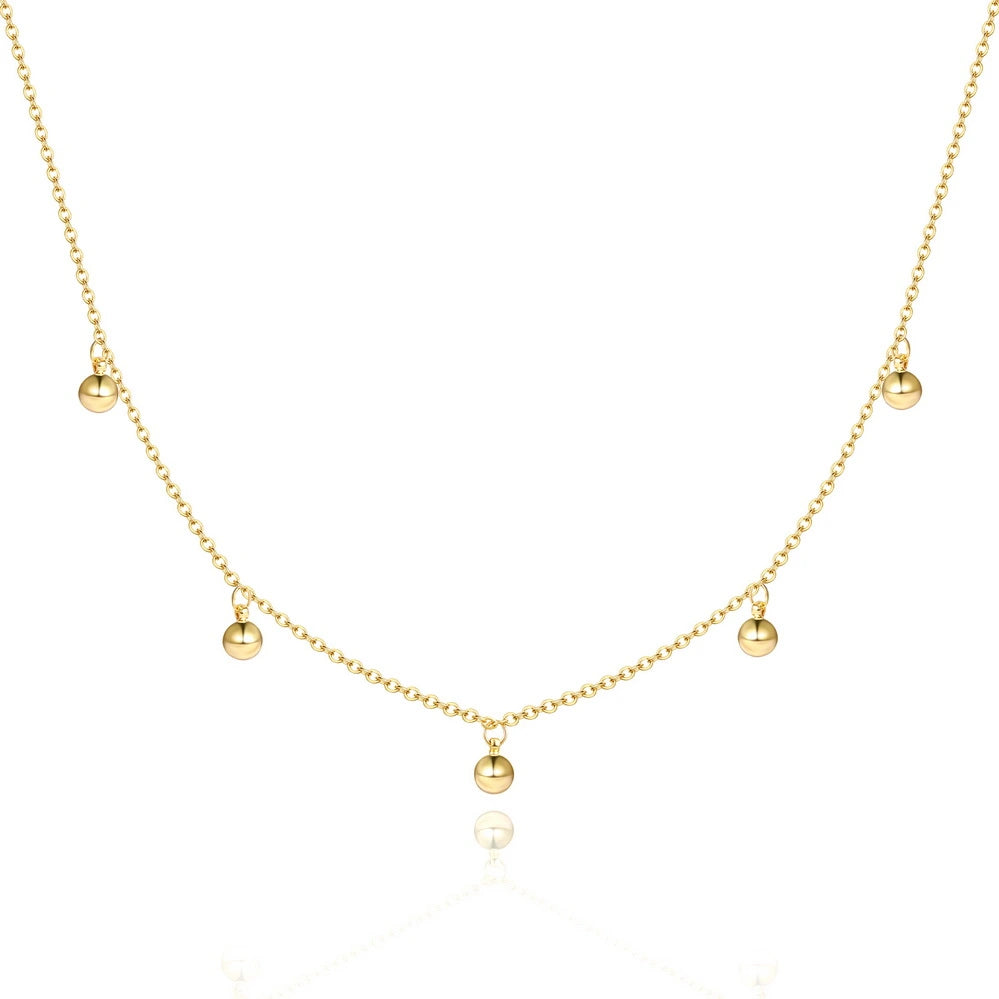 Confidence Ball Choker Necklace on a white background
