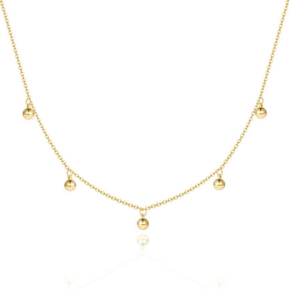 Confidence Ball Choker Necklace on a white background