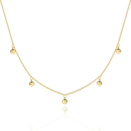 Confidence Ball Choker Necklace on a white background
