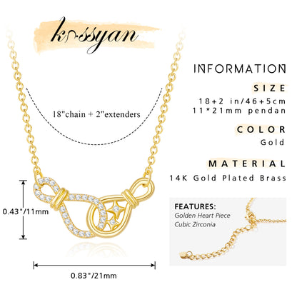 Fashion Chain Double Knot Necklace