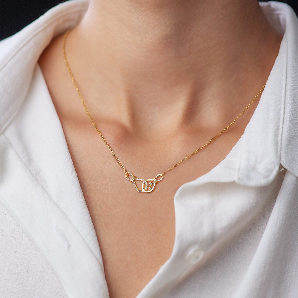 Fashion Chain Double Knot Necklace