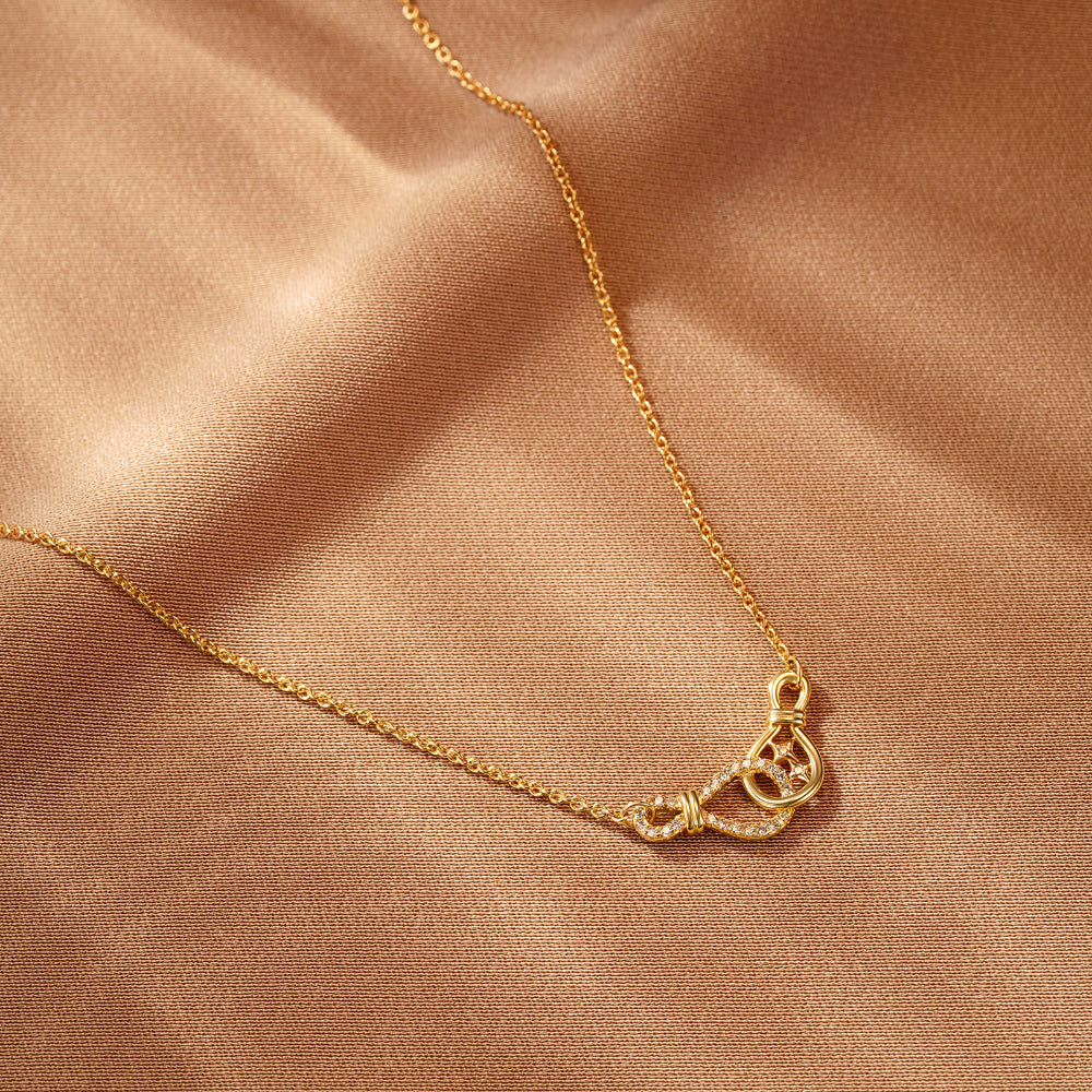 Fashion Chain Double Knot Necklace