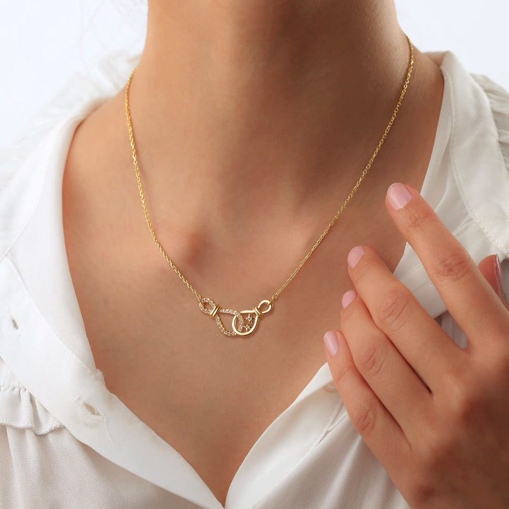 Fashion Chain Double Knot Necklace